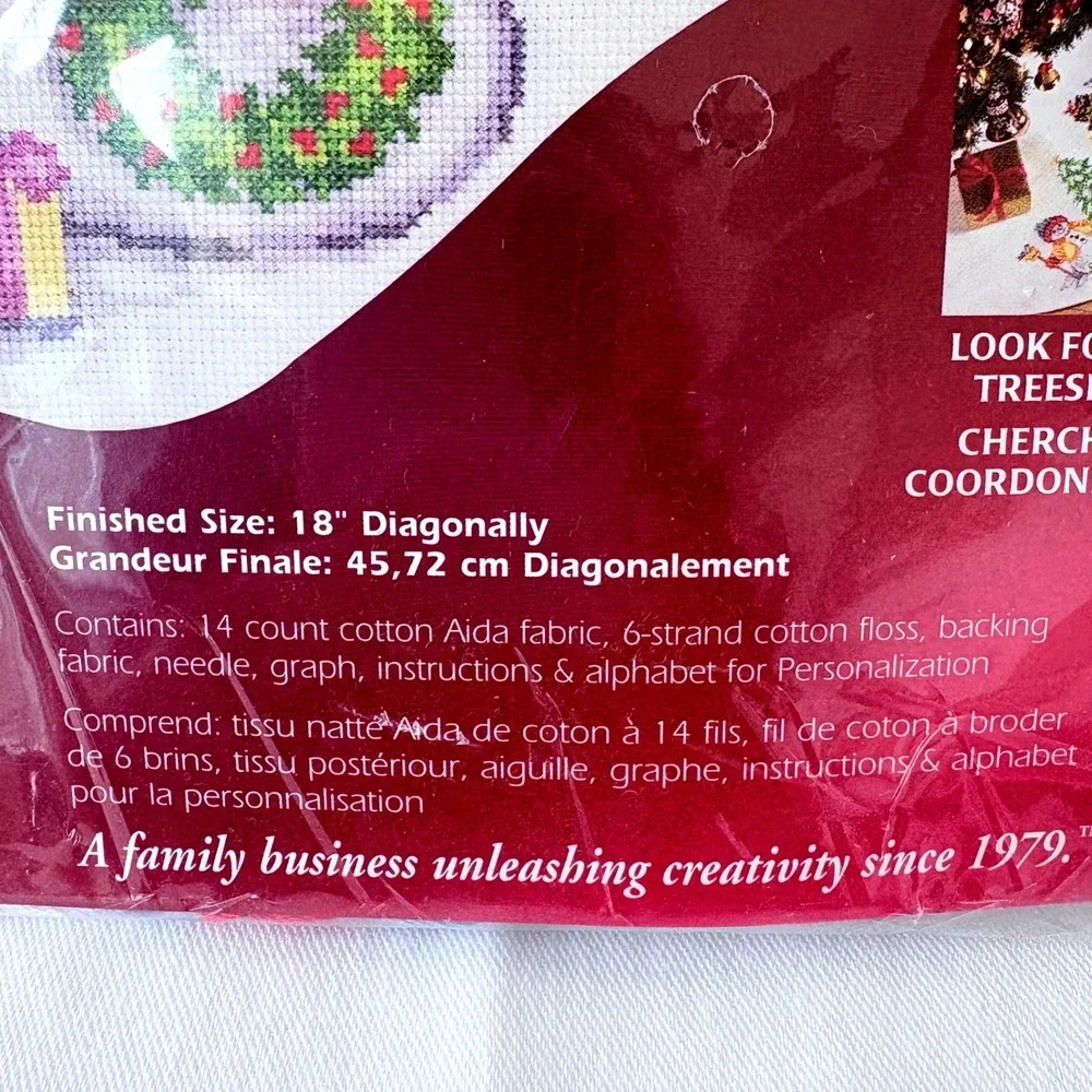 Vintage 2005 Janlynn Snow Folks Stocking Cross Stitch Kit 18in Snowman 2005